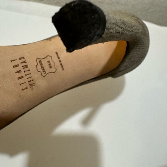 Stuart Weitzman Nudist Heel size 8 snake print accent - Picture 10 of 15